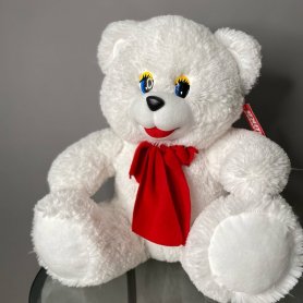 Медведь средний белый от интернет-магазина «Flowers Studio» в Чебоксарах