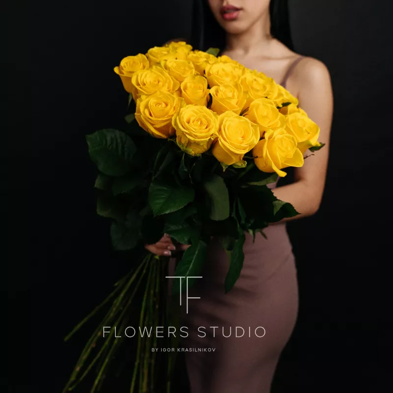 25 желтых роз 2