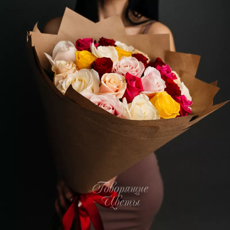 25 роз микс 2