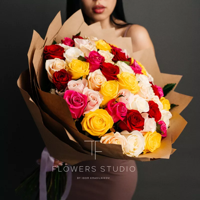 51 роза микс 1