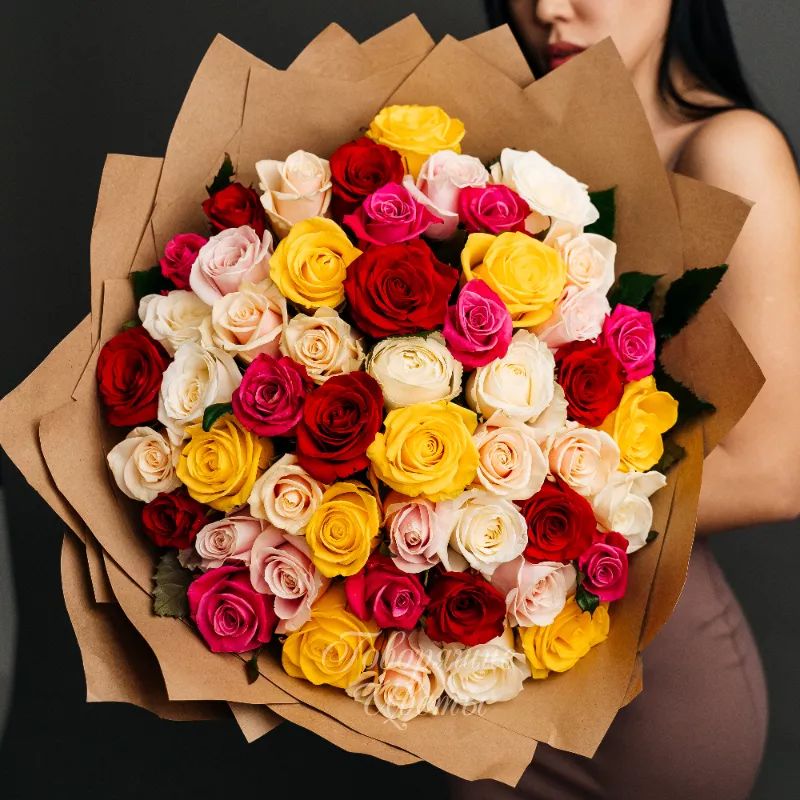 51 роза микс