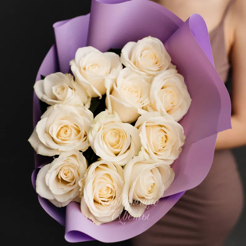 11 белых роз 1