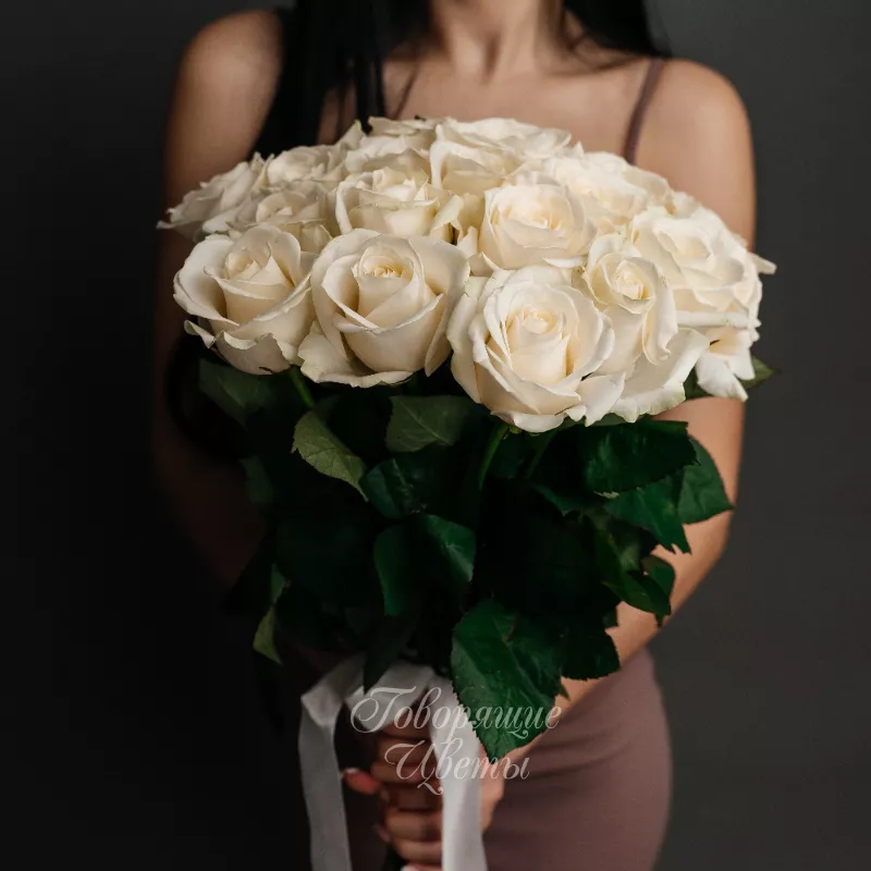 25 белых роз 2
