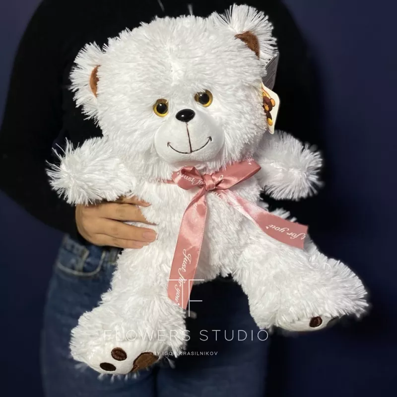 Медведь Тоффи белый 