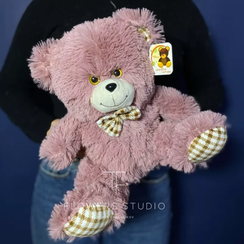 Медведь Тоффи розовый