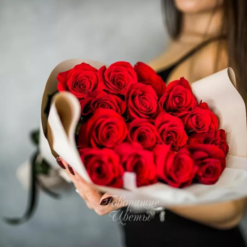 15 красных роз (премиум сорт)