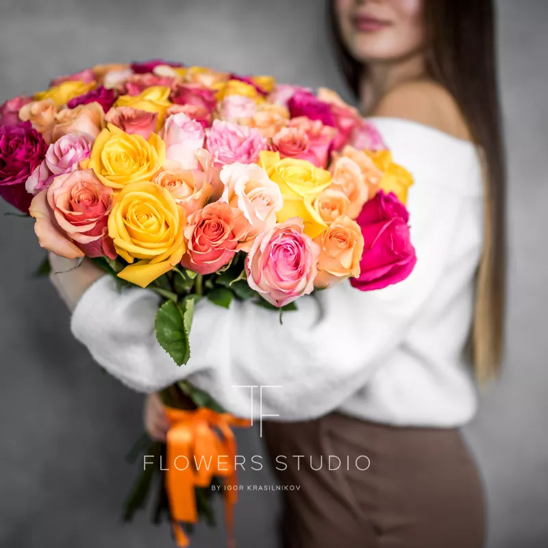 51 роза микс (Премиум сорт) 1