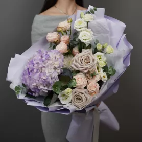 Аметистовое сердце от интернет-магазина «Flowers Studio»