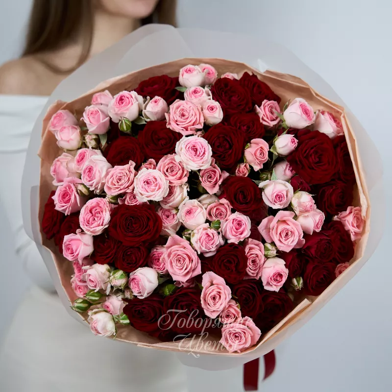 25 кустовых роз