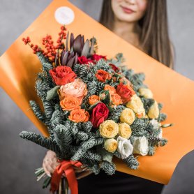 Зима в цветах от интернет-магазина «Flowers Studio» в Чебоксарах