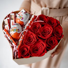 Любящее сердце от интернет-магазина «Flowers Studio» в Чебоксарах