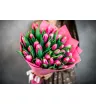 35 розовых тюльпанов