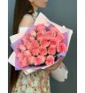 25 розовых роз Кения