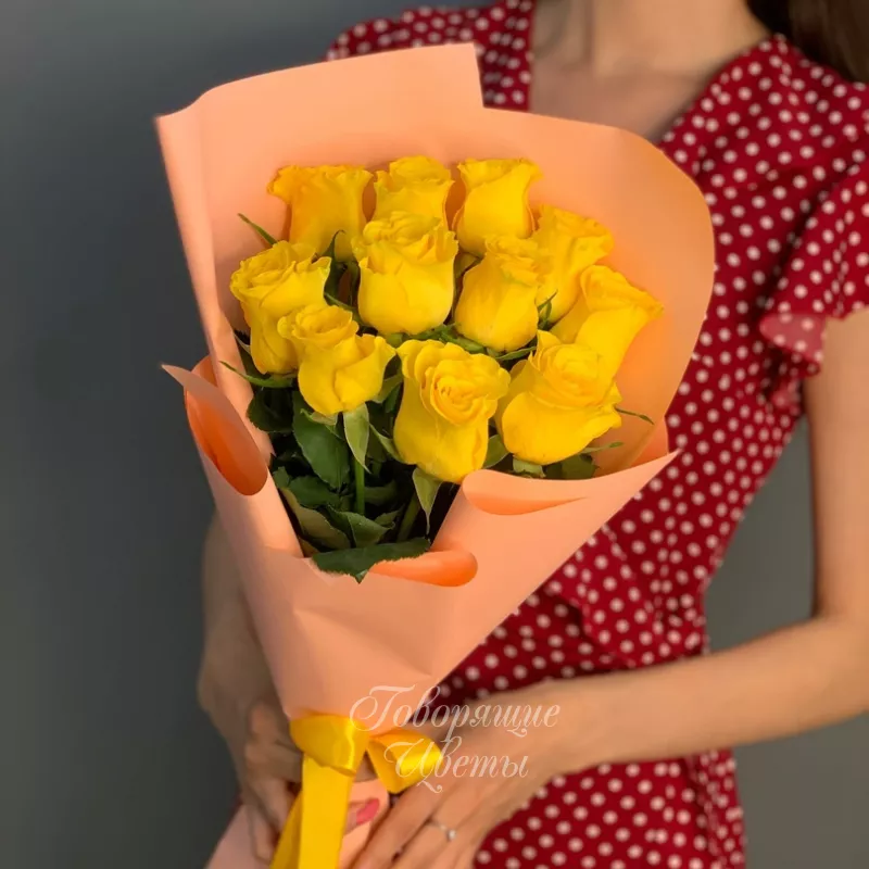 11 желтых роз Кения