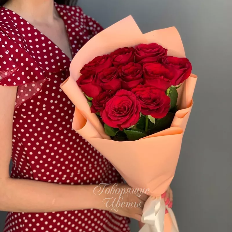 11 красных роз Кения