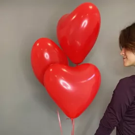 3 шара сердце от интернет-магазина «Flowers Studio»