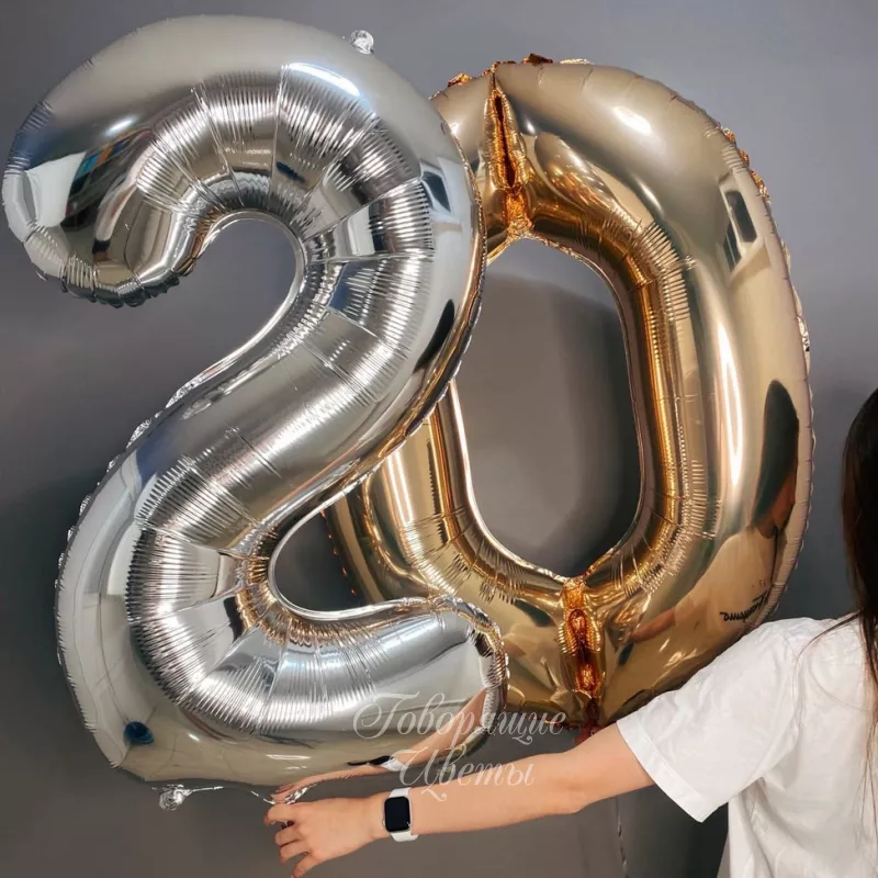 Шар-цифра фольгированный (на выбор)