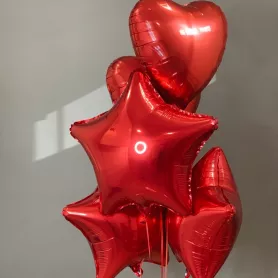 Фонтанчик из сердец и звезд от интернет-магазина «Flowers Studio»