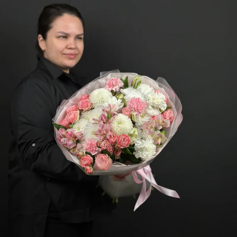 Букет №030404 от интернет-магазина «Говорящие цветы»